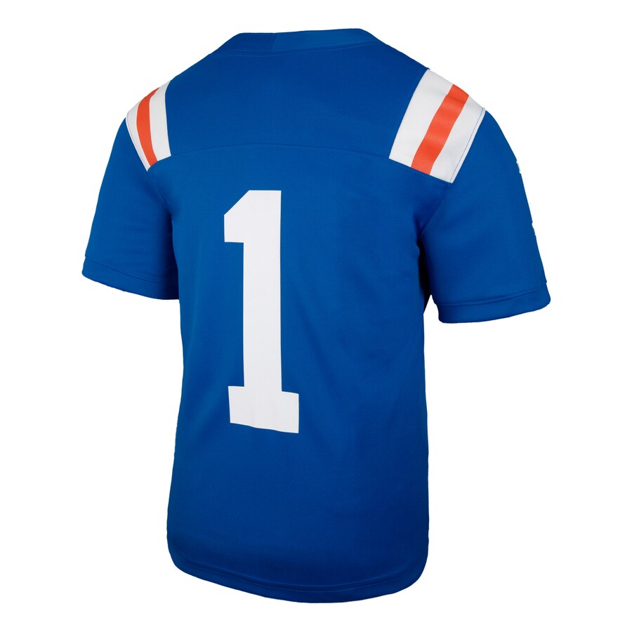 #1 Florida Gators Jordan Brand Youth Alternate Football Game Jersey - Royal thumbnail 4