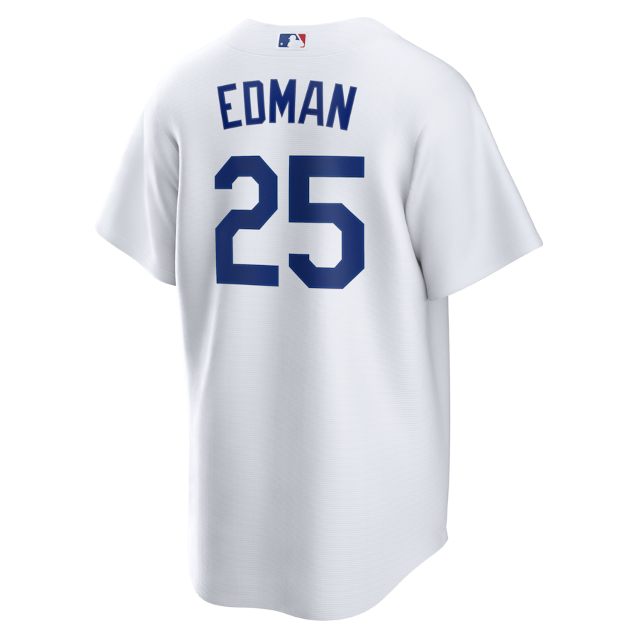 Tommy Edman Los Angeles Dodgers Nike Home Replica Jersey - White thumbnail 4