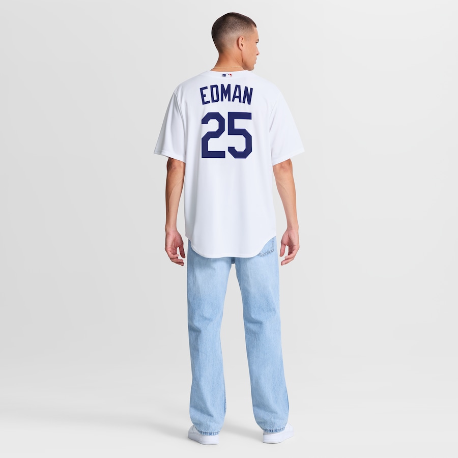 Tommy Edman Los Angeles Dodgers Nike Home Replica Jersey - White thumbnail 6