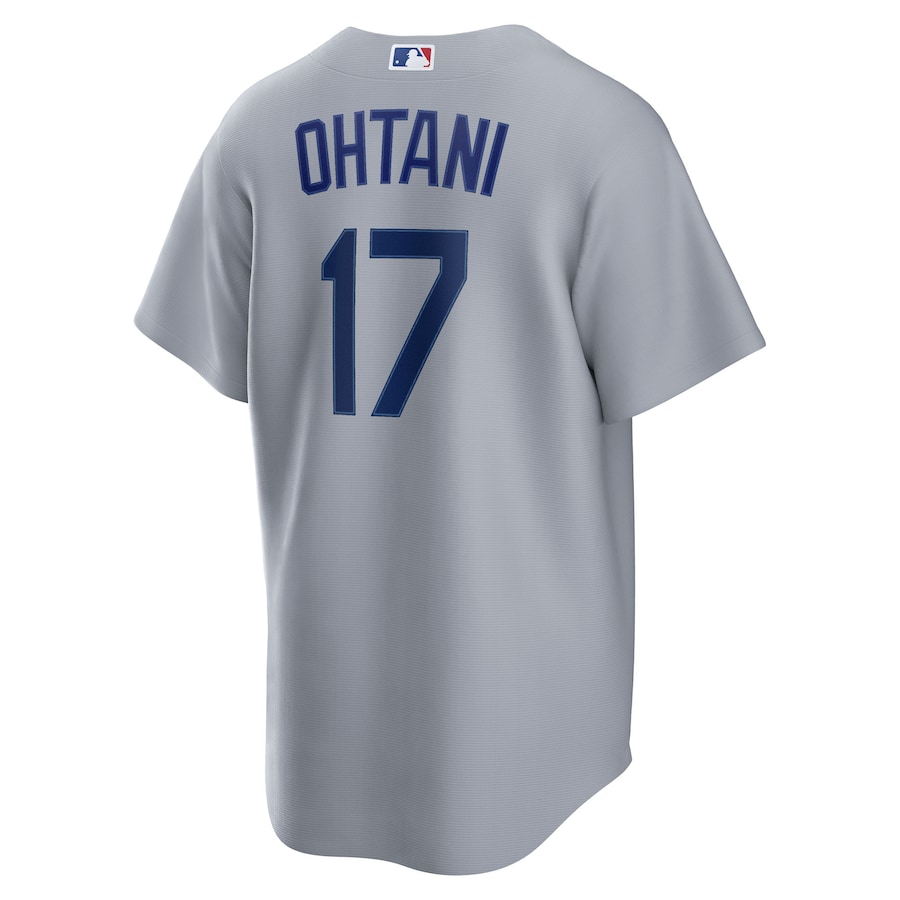 Shohei Ohtani Los Angeles Dodgers Nike Road Replica Jersey - Gray thumbnail 4
