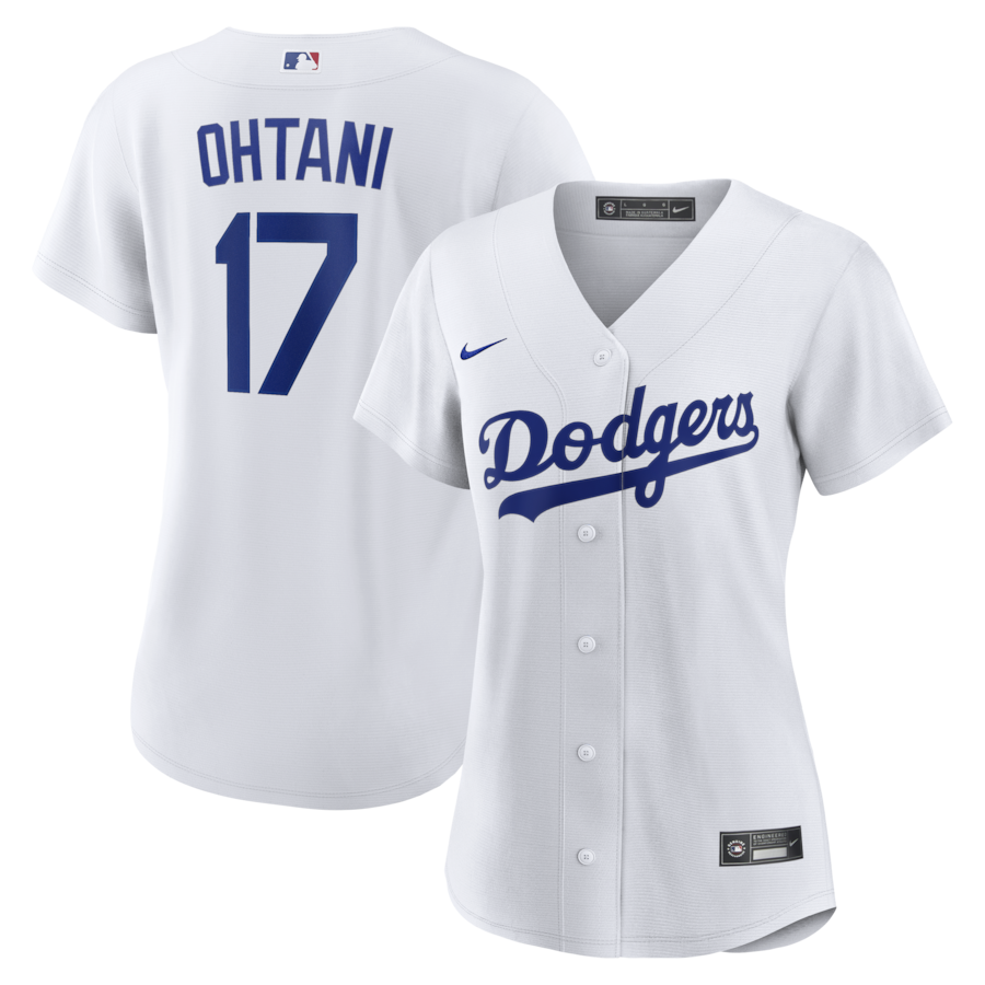 Shohei Ohtani Los Angeles Dodgers Nike Women's Home Replica Jersey - White thumbnail 2