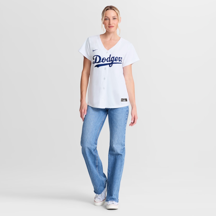 Shohei Ohtani Los Angeles Dodgers Nike Women's Home Replica Jersey - White thumbnail 5