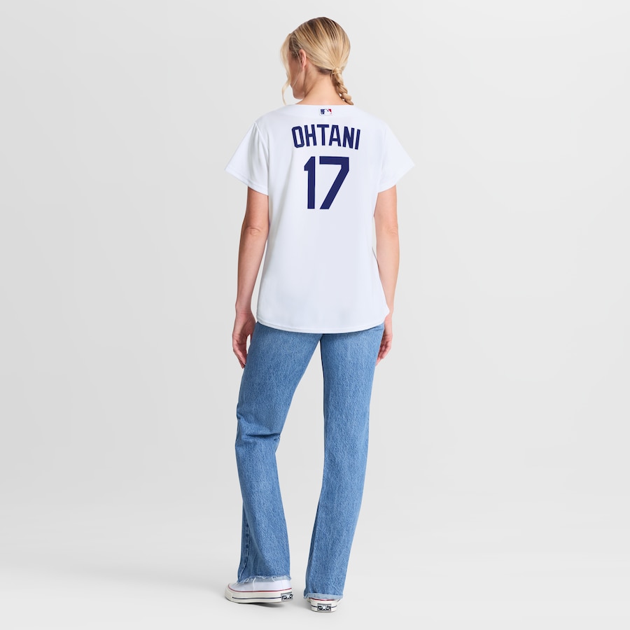Shohei Ohtani Los Angeles Dodgers Nike Women's Home Replica Jersey - White thumbnail 6
