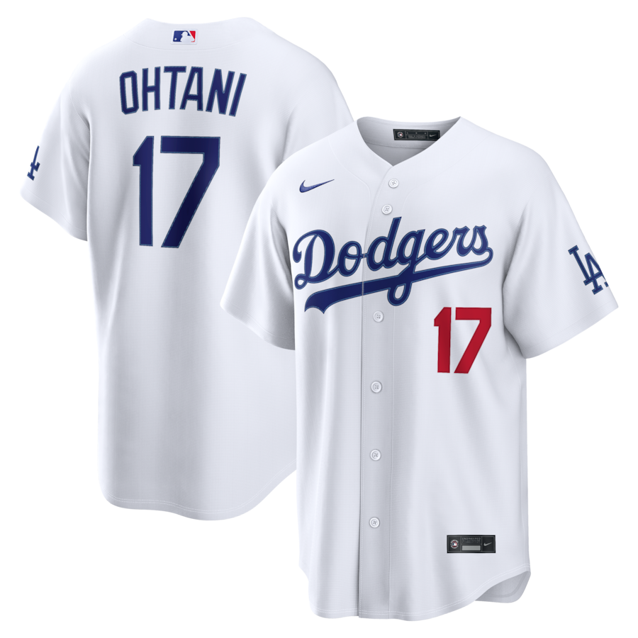 Shohei Ohtani Los Angeles Dodgers Nike Home Stadium Jersey - White thumbnail 2