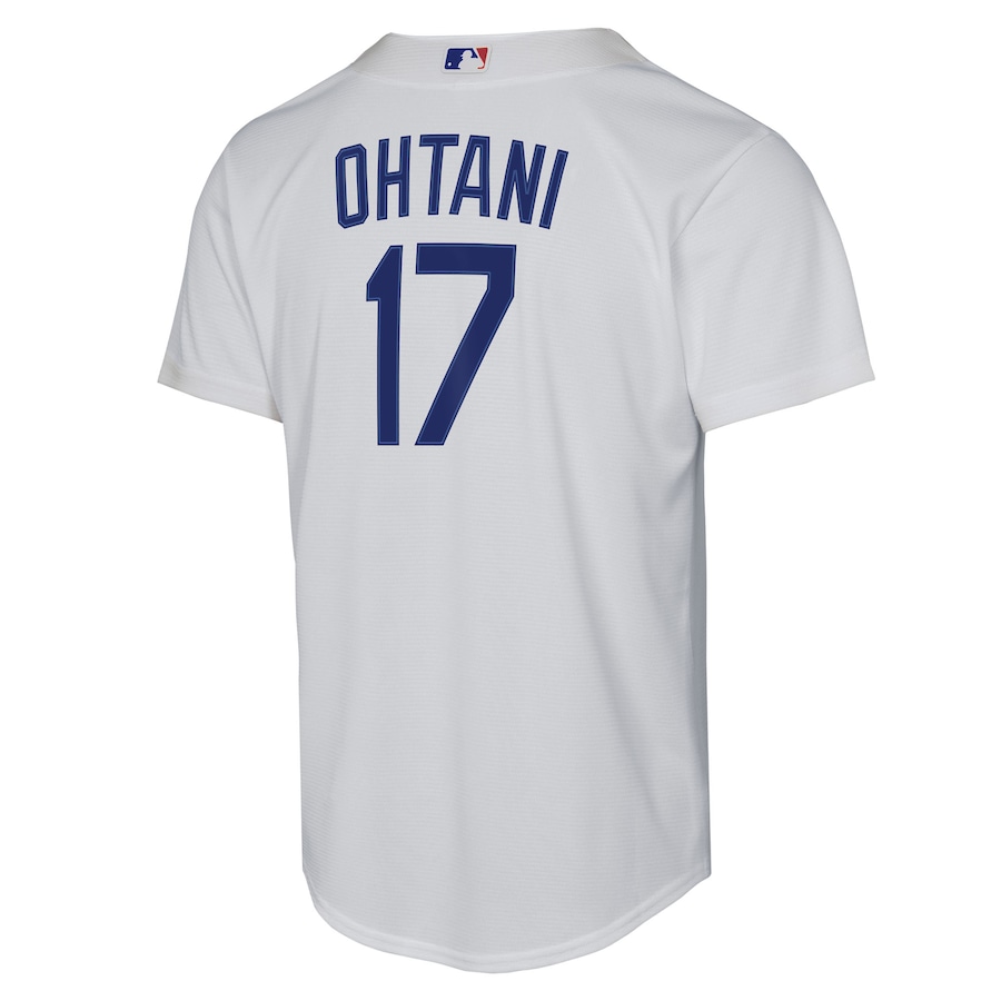 Shohei Ohtani Los Angeles Dodgers Nike Youth Home Replica Player Jersey - White thumbnail 4