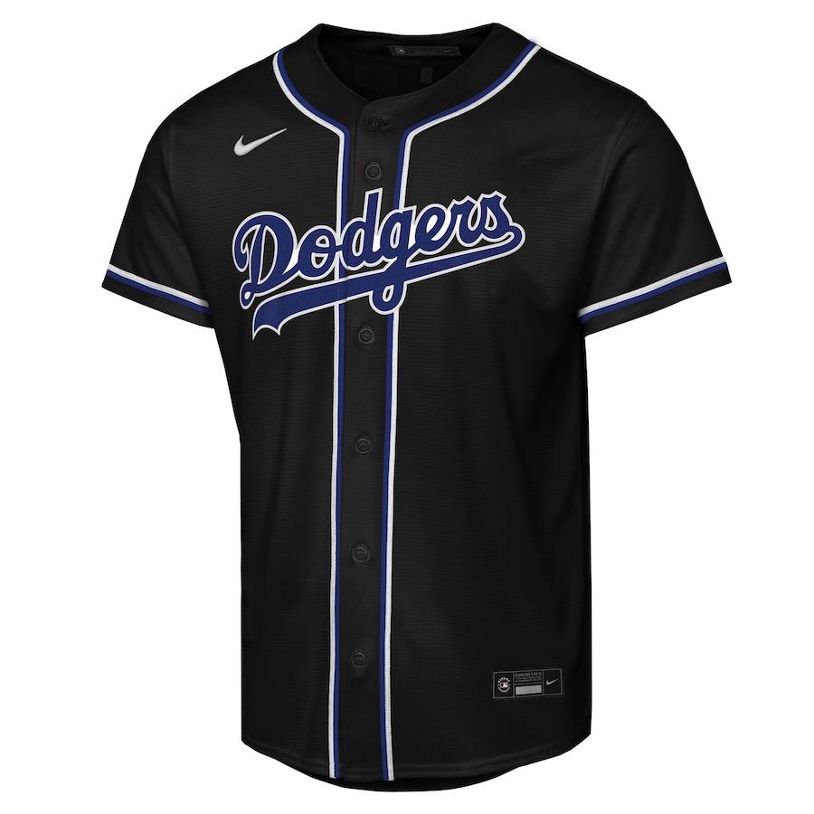 Mookie Betts Los Angeles Dodgers Nike Youth Fashion Replica Player Jersey - Black thumbnail 3