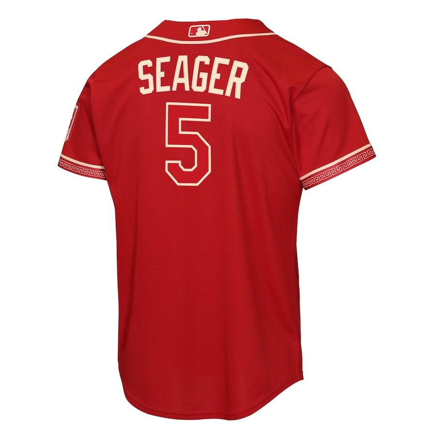 Corey Seager Texas Rangers Nike Youth 2026 City Connect Stadium Jersey - Red thumbnail 4