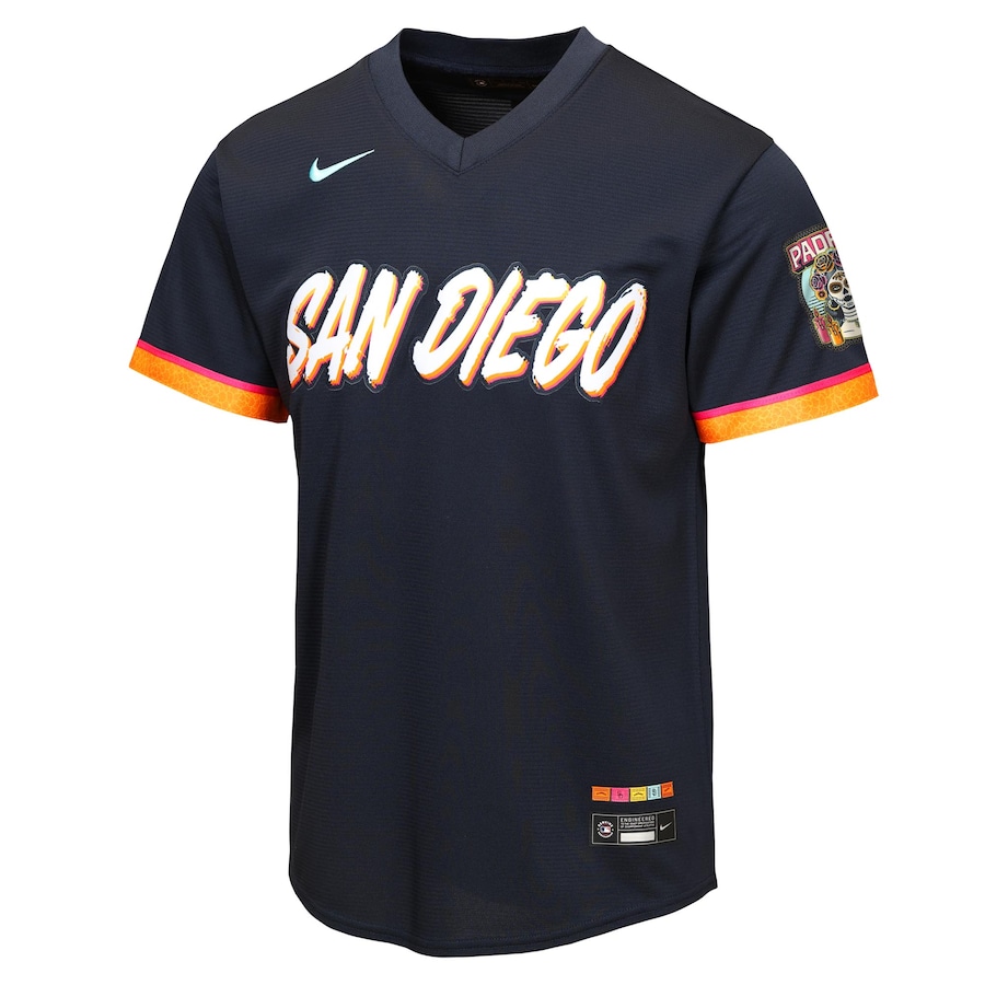 San Diego Padres Nike Youth 2026 City Connect Stadium Jersey - Obsidian thumbnail 3