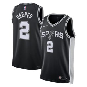 Dylan Harper San Antonio Spurs Nike Unisex 2025 NBA Draft First Round Pick Swingman Jersey - Icon Edition - Black