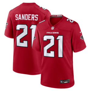 Deion Sanders Atlanta Falcons Nike Retired Player Game Jersey - Red