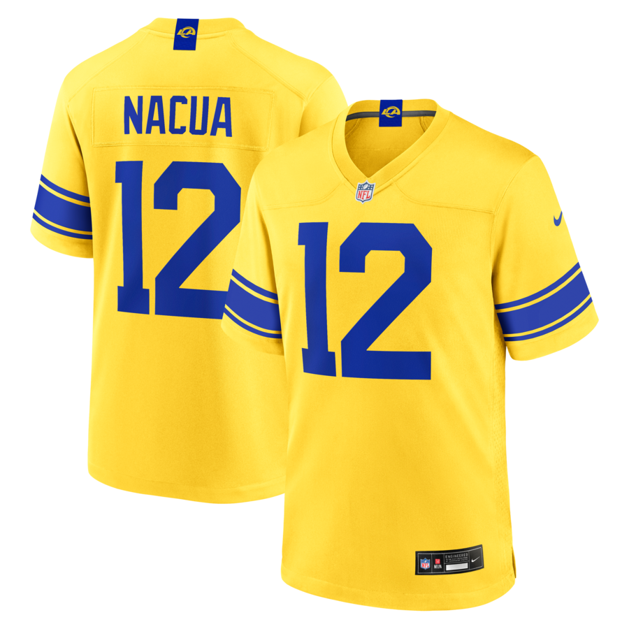Puka Nacua Los Angeles Rams Nike Classic Sol Game Jersey thumbnail 1