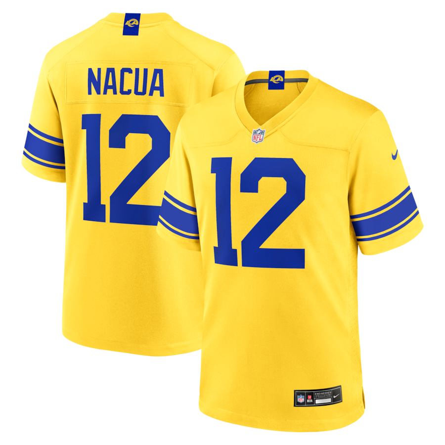 Puka Nacua Los Angeles Rams Nike Classic Sol Game Jersey thumbnail 2