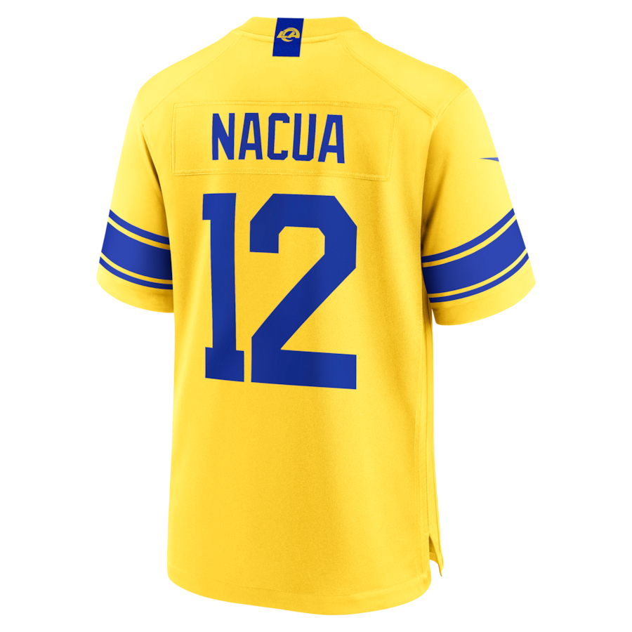 Puka Nacua Los Angeles Rams Nike Classic Sol Game Jersey thumbnail 4