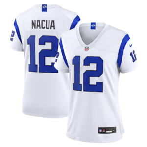 Puka Nacua Los Angeles Rams Nike Women's Fearsome White Game Jersey