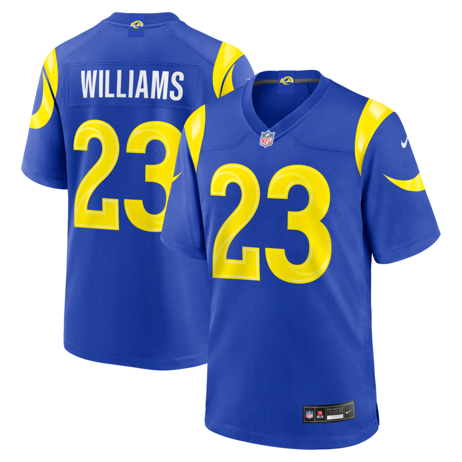 Kyren Williams Los Angeles Rams Nike Team Game Player Jersey - Royal thumbnail 1