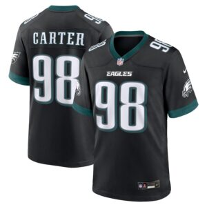 Jalen Carter Philadelphia Eagles Nike Alternate Game Player Jersey - Black