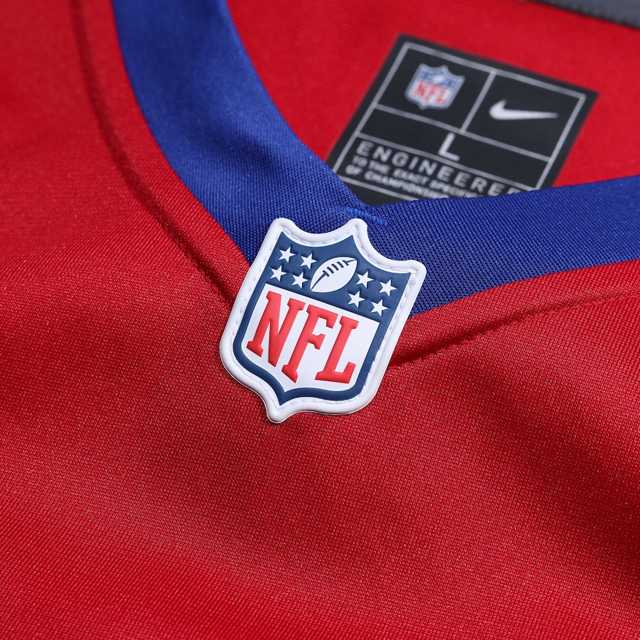 Jaxson Dart New York Giants Nike Alternate Century Red Game Jersey - Red thumbnail 5