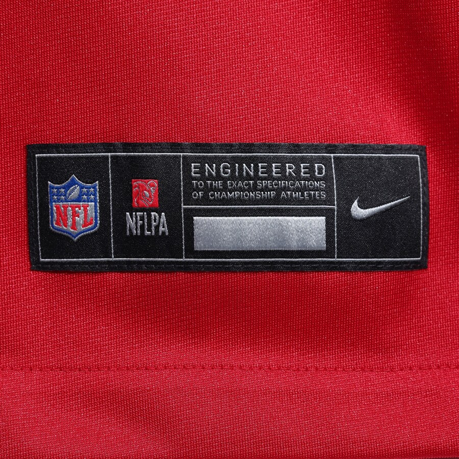 Jaxson Dart New York Giants Nike Alternate Century Red Game Jersey - Red thumbnail 7