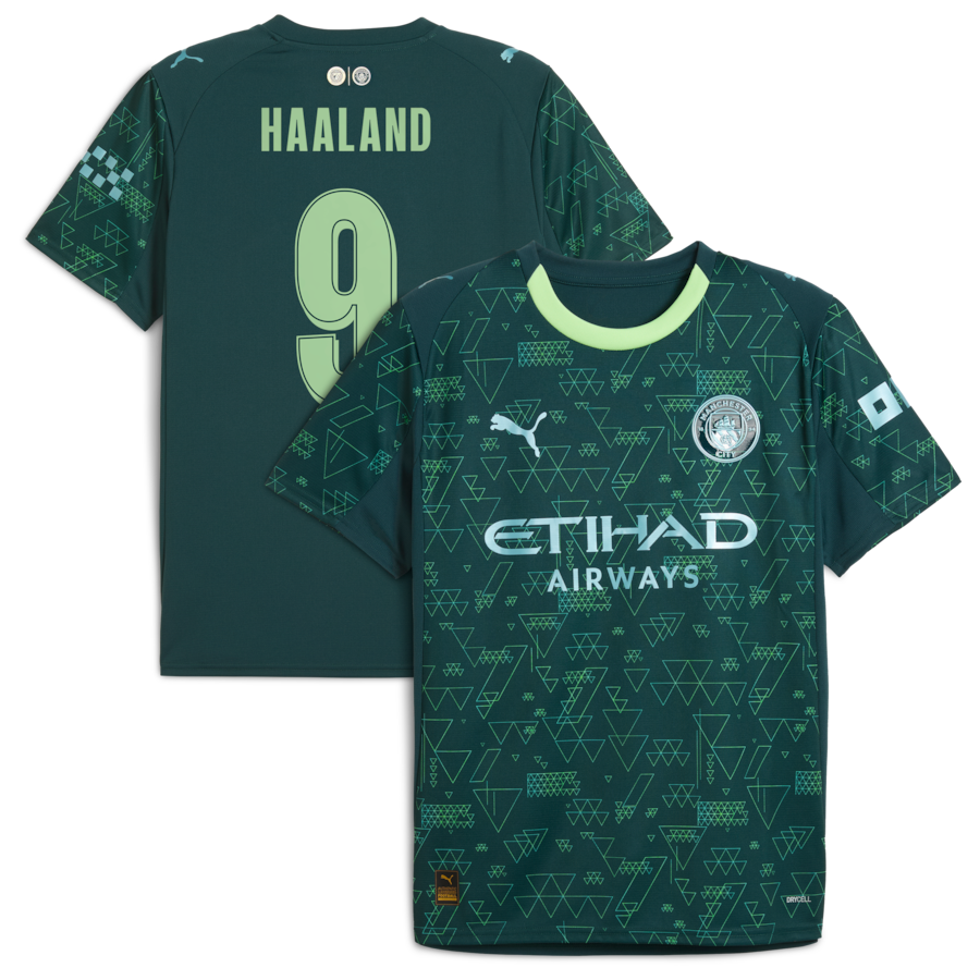 Erling Haaland Manchester City Puma x EA SPORTS FC 2025/26 Fourth Jersey - Green thumbnail 2
