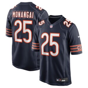 Kyle Monangai Chicago Bears Nike Team Game Jersey -  Navy