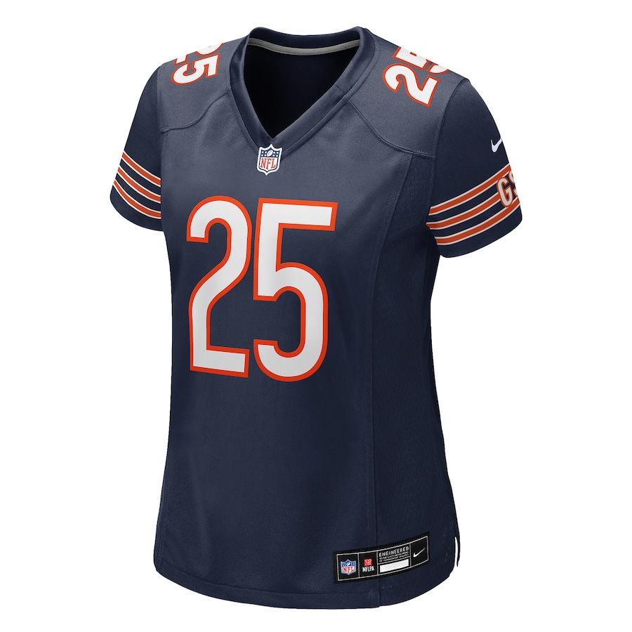 Kyle Monangai Chicago Bears Nike Women's Team Game Jersey -  Navy thumbnail 3