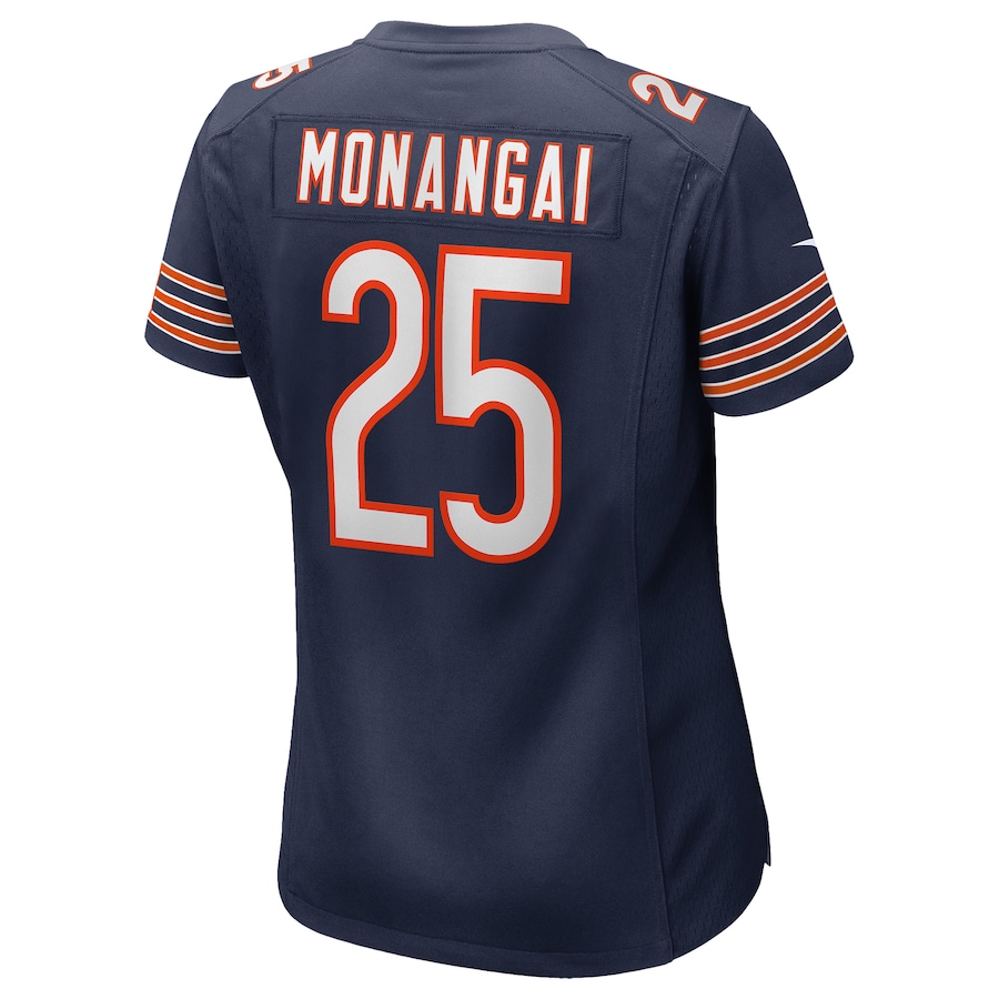 Kyle Monangai Chicago Bears Nike Women's Team Game Jersey -  Navy thumbnail 4