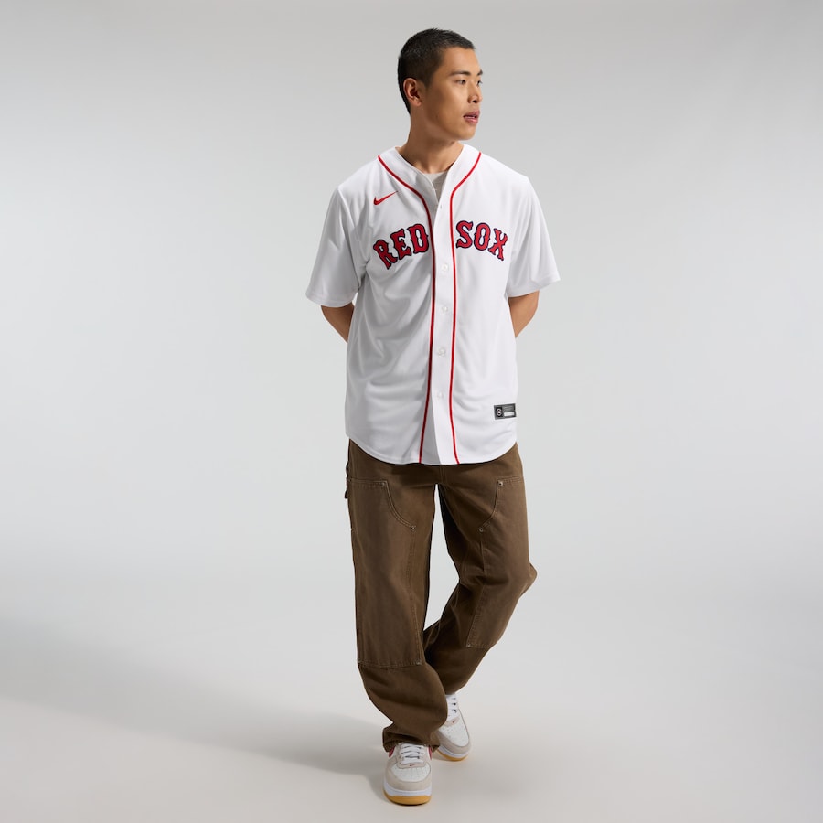 Roman Anthony Boston Red Sox Nike Home Replica Jersey - White thumbnail 5