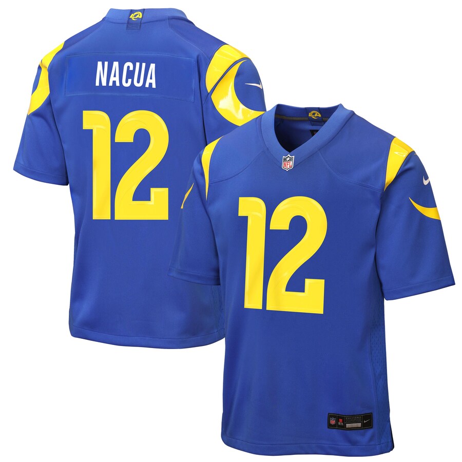 Puka Nacua Los Angeles Rams Nike Youth Game Jersey - Royal thumbnail 1
