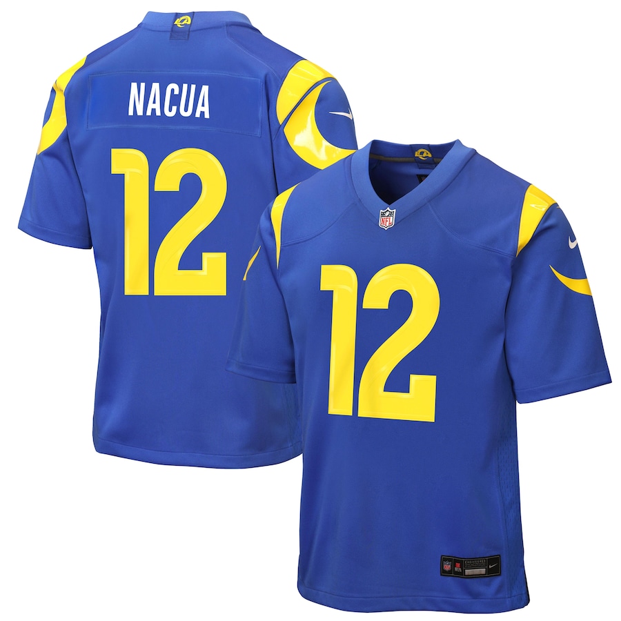 Puka Nacua Los Angeles Rams Nike Youth Game Jersey - Royal thumbnail 2