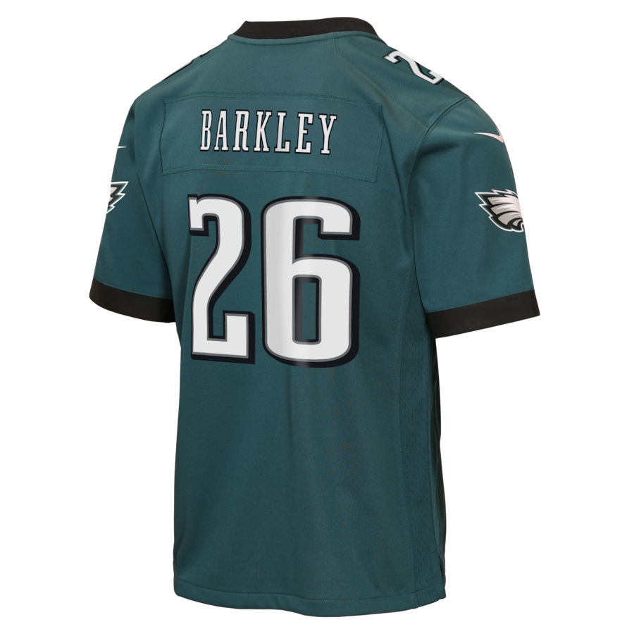 Saquon Barkley Philadelphia Eagles Nike Youth Team Game Jersey - Midnight Green thumbnail 4