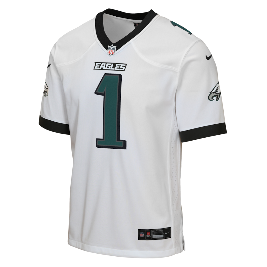 Jalen Hurts Philadelphia Eagles Nike Youth Game Jersey - White thumbnail 3