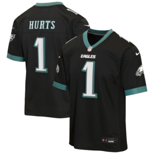 Jalen Hurts Philadelphia Eagles Nike Youth Alternate Game Jersey - Black