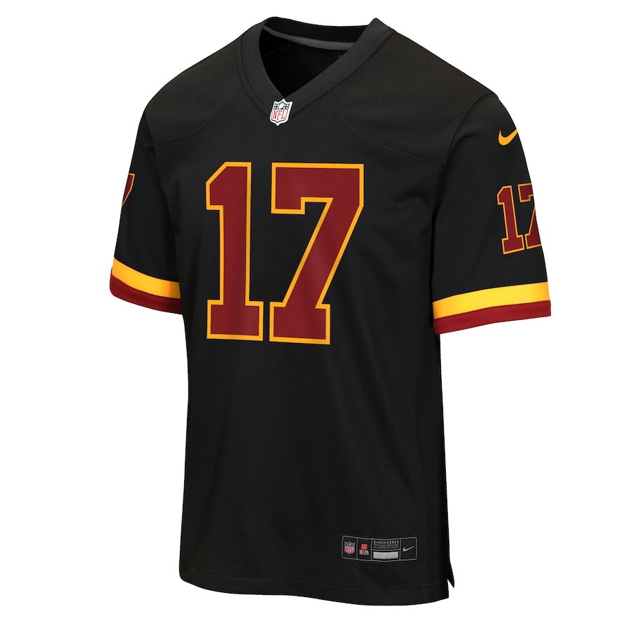 Terry McLaurin Washington Commanders Nike Youth Hail Raiser Alternate Game Jersey - Black thumbnail 3