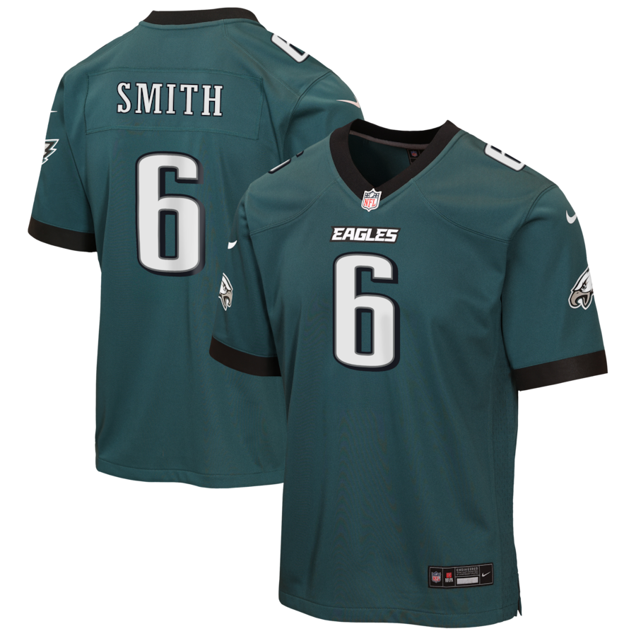 DeVonta Smith Philadelphia Eagles Nike Youth Team Game Jersey - Midnight Green thumbnail 2