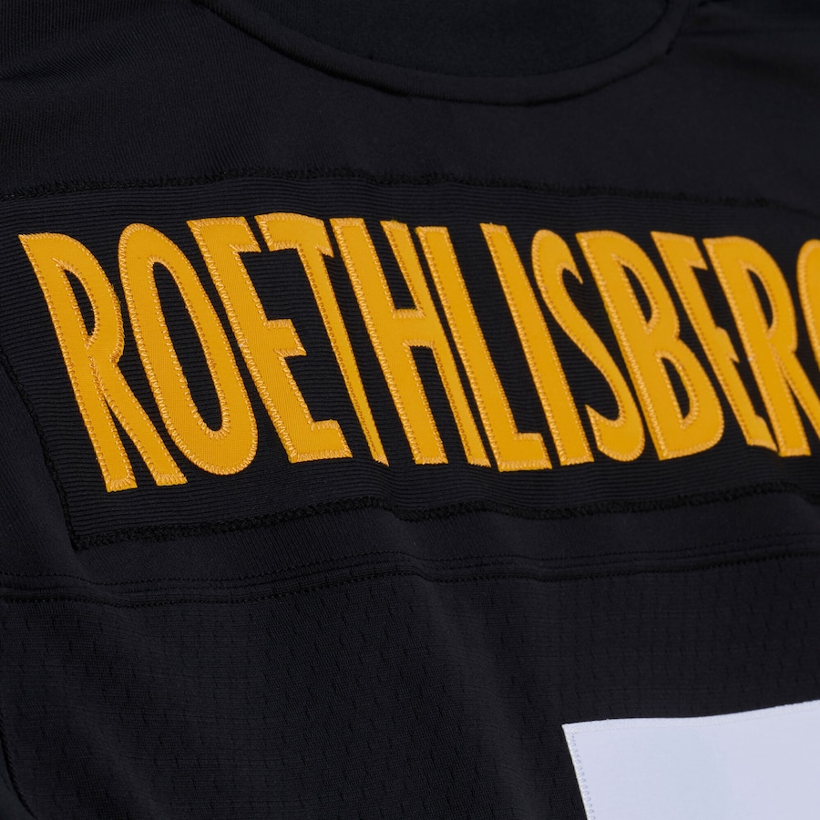 Ben Roethlisberger Pittsburgh Steelers Mitchell & Ness 2004 Legacy Throwback Replica Jersey - Black thumbnail 8