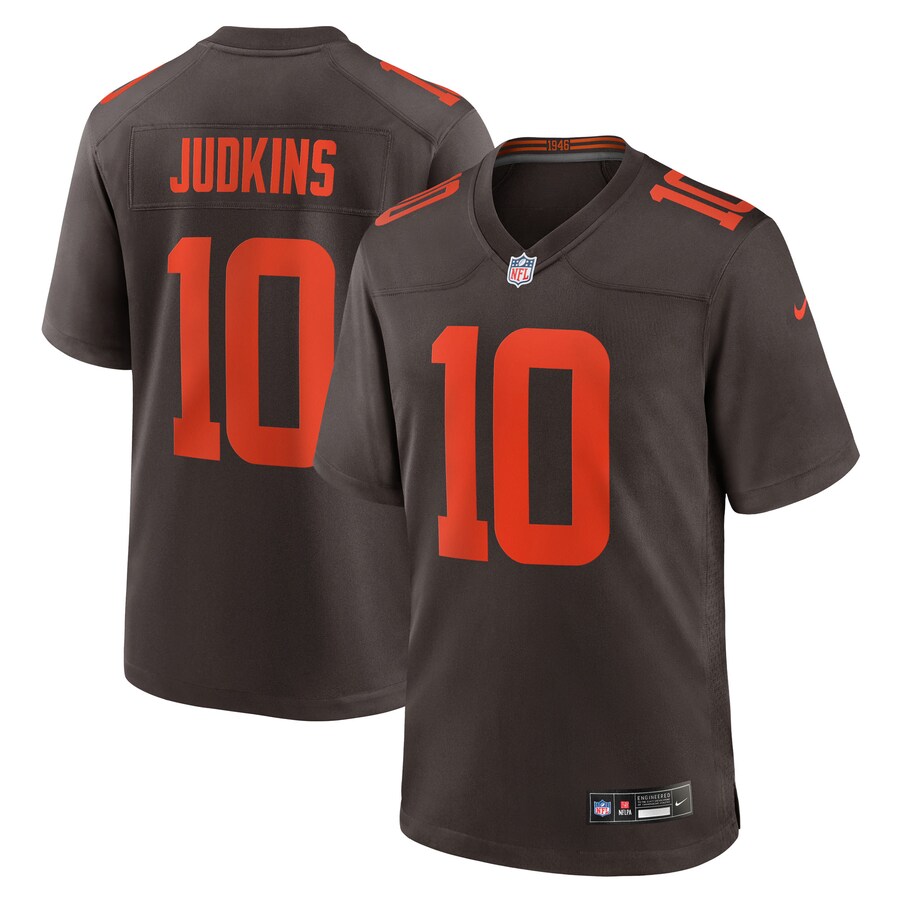 Quinshon Judkins Cleveland Browns Nike Alpha Dawg Game Jersey - Brown thumbnail 1