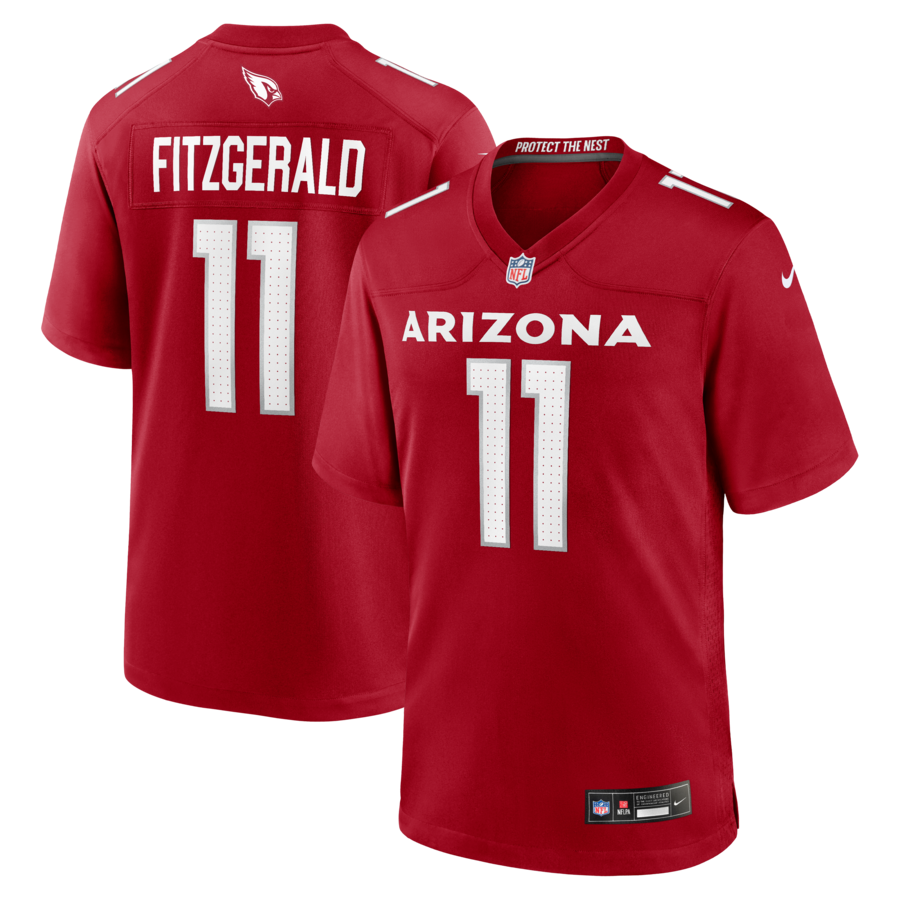 Larry Fitzgerald Arizona Cardinals Nike Team Retired Game Jersey -  Cardinal thumbnail 1