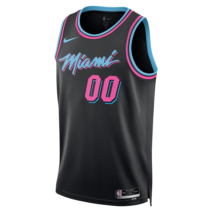 Miami Heat Nike Unisex 2025/26 City Edition Swingman Custom Jersey - Black thumbnail 3