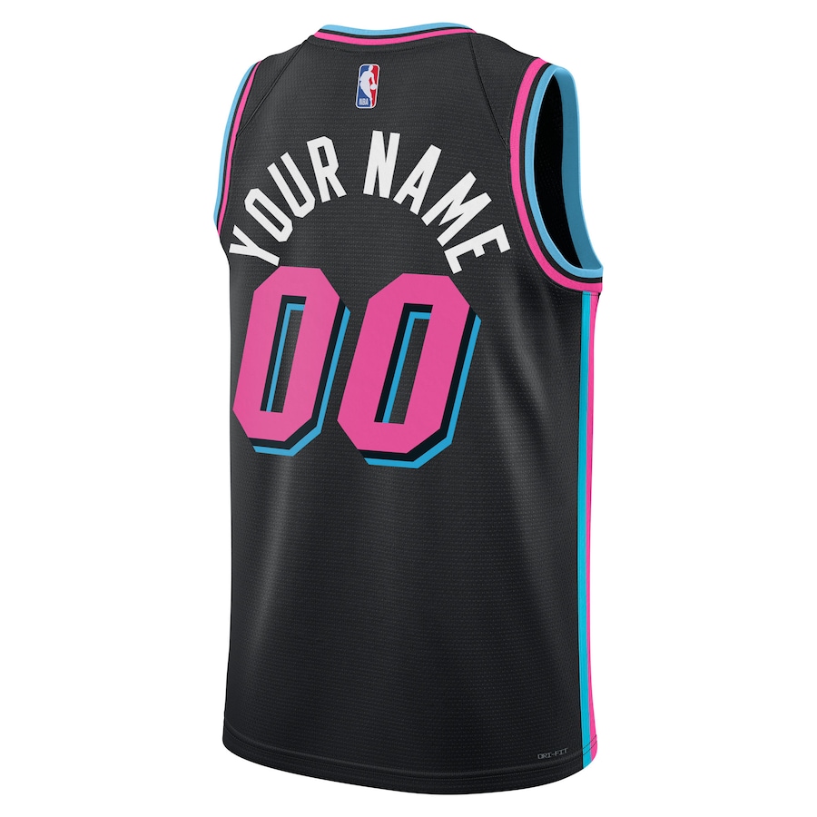 Miami Heat Nike Unisex 2025/26 City Edition Swingman Custom Jersey - Black thumbnail 4