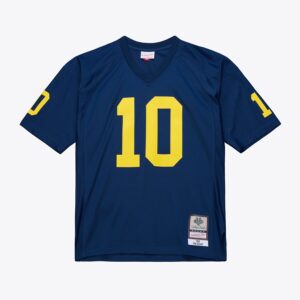 Tom Brady Michigan Wolverines Mitchell & Ness 1999 College Vault Jersey - Navy