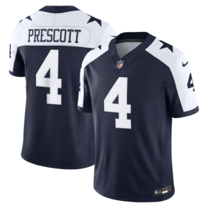 Dak Prescott Dallas Cowboys Nike Alternate Vapor F.U.S.E. Stitched Limited Jersey - Navy