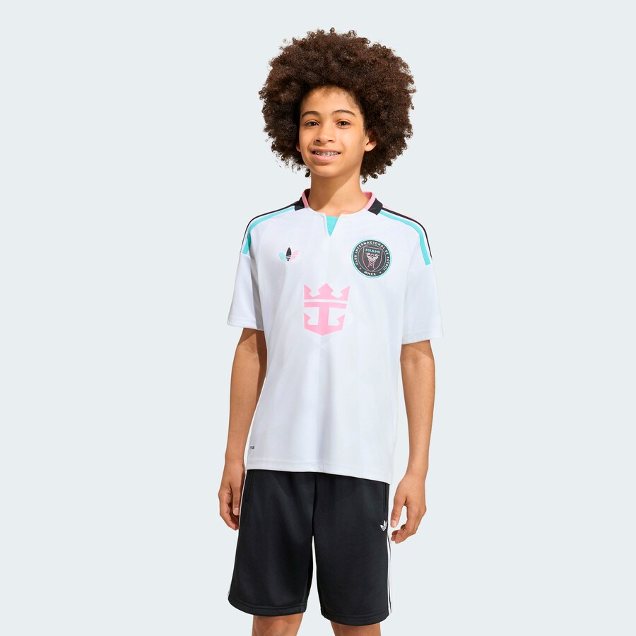 Inter Miami CF adidas Youth 2026 Third Replica Jersey - White thumbnail 1