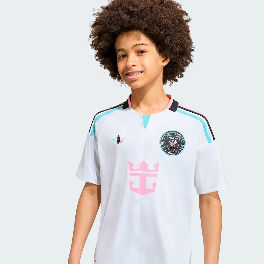 Inter Miami CF adidas Youth 2026 Third Replica Jersey - White thumbnail 6