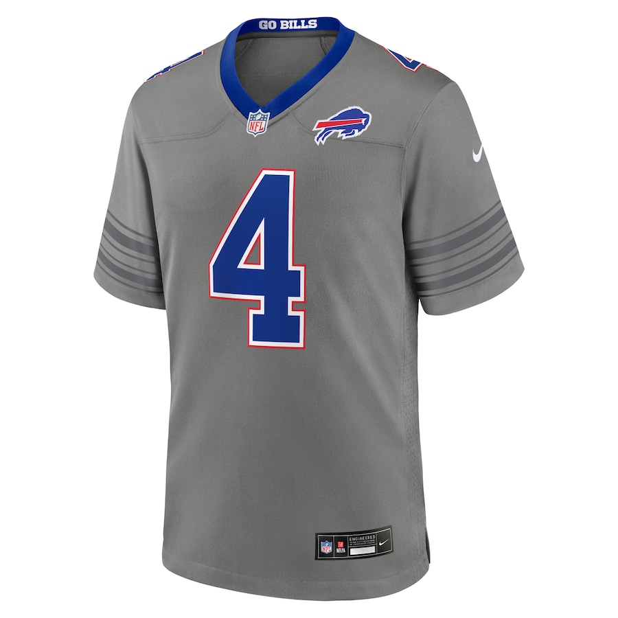 James Cook III Buffalo Bills Nike Nickel City Game Jersey - Gray thumbnail 3