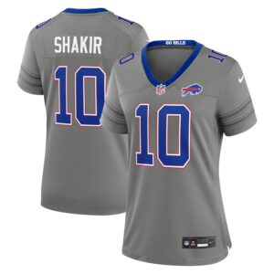 Khalil Shakir Buffalo Bills Nike Women's Nickel City Game Jersey - Gray