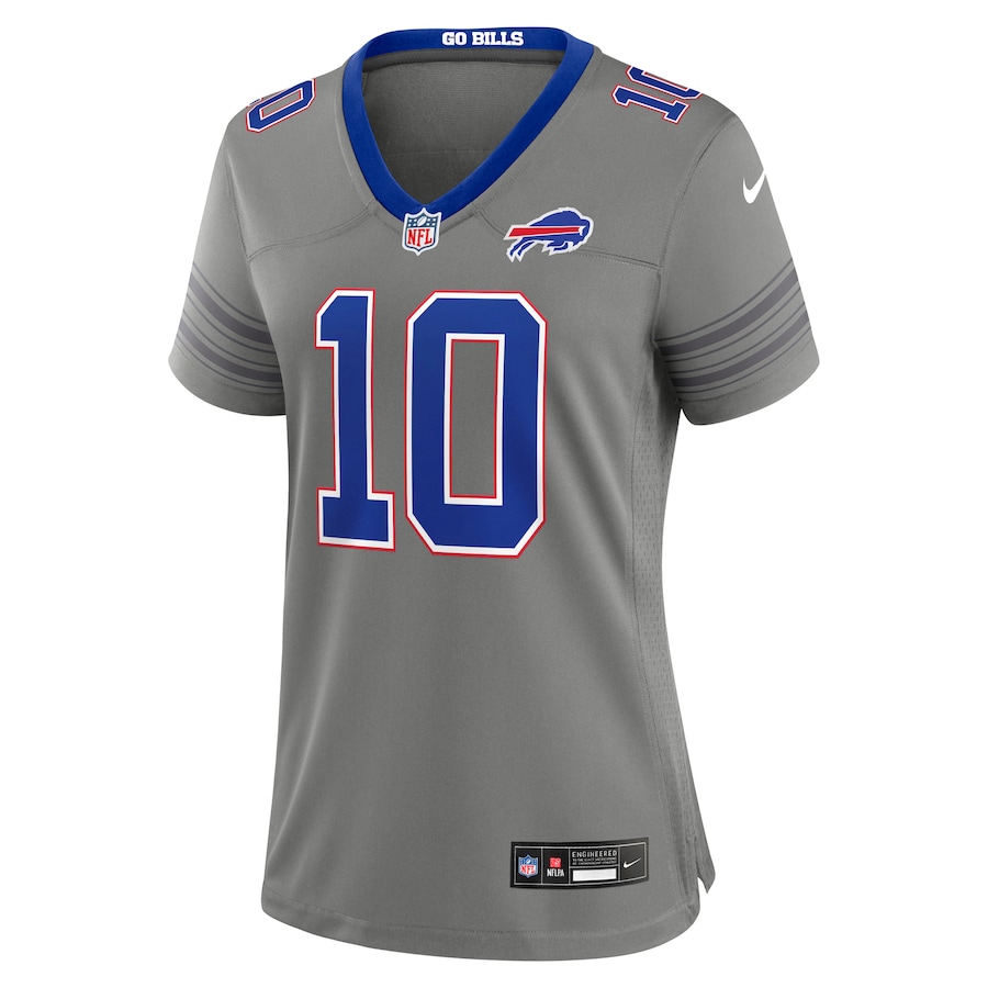 Khalil Shakir Buffalo Bills Nike Women's Nickel City Game Jersey - Gray thumbnail 3