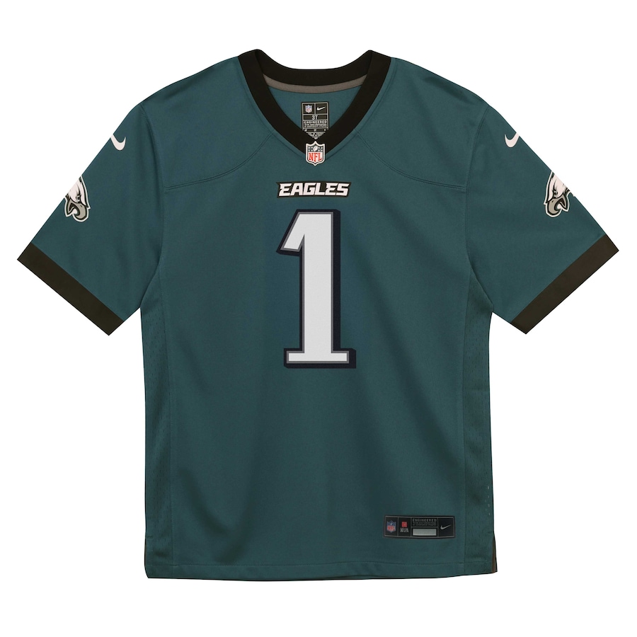 Jalen Hurts Philadelphia Eagles Nike Toddler Team Game Jersey - Midnight Green thumbnail 3