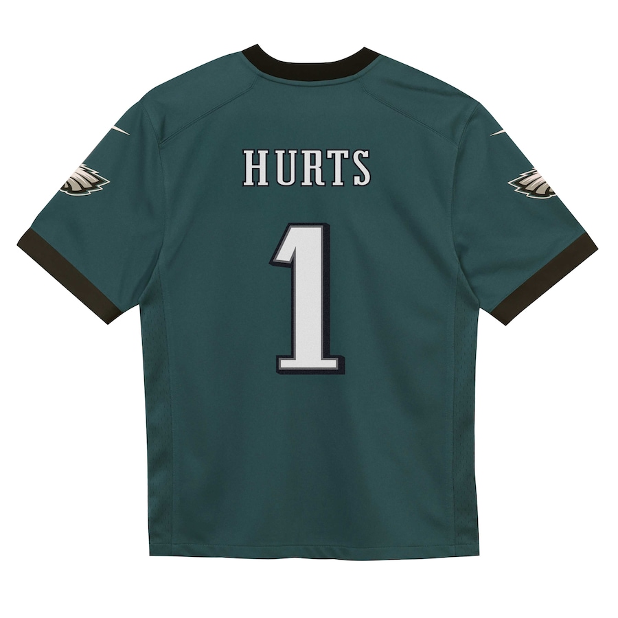 Jalen Hurts Philadelphia Eagles Nike Toddler Team Game Jersey - Midnight Green thumbnail 4