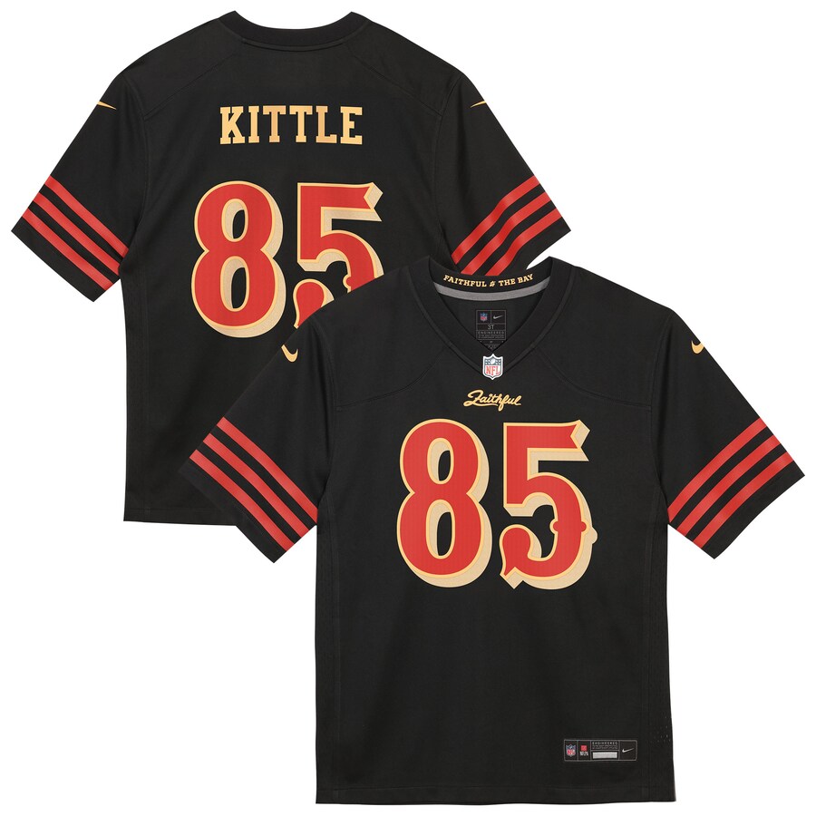 George Kittle San Francisco 49ers Nike Preschool 2025 Rivalries Collection Game Jersey - Black