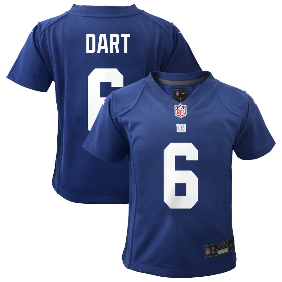 Jaxson Dart New York Giants Nike Toddler Team Game Jersey - Royal thumbnail 1